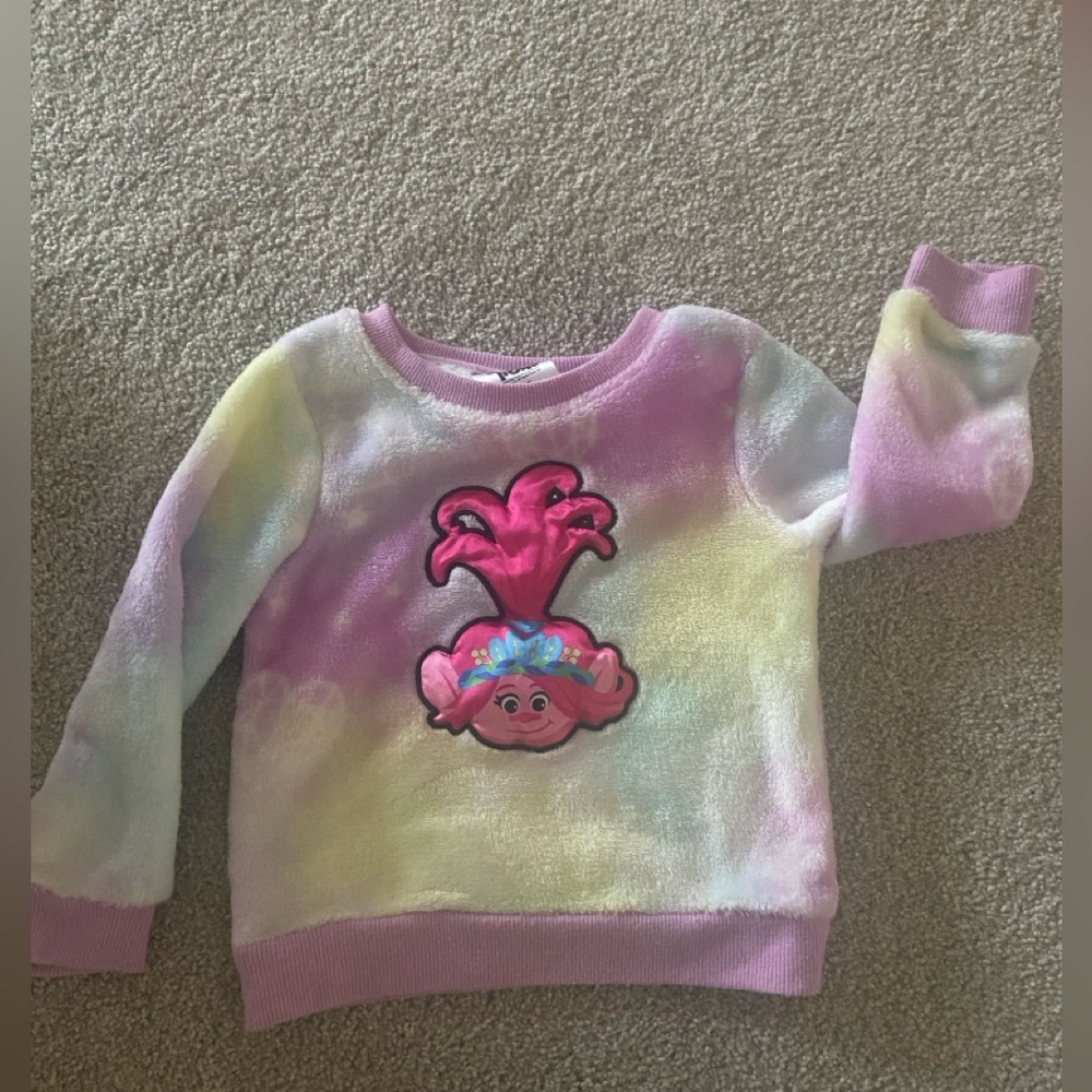 Trolls Kids' Pastel Tie-Dye Sweatshirt